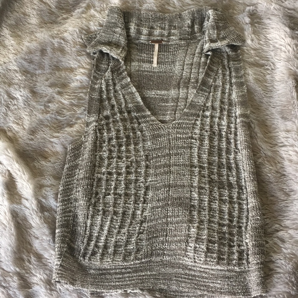 Gorgeous free people sweater tank top